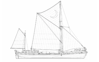Architectural profile drawing of Cabby