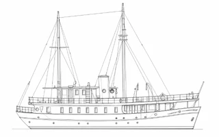 Architectural profile drawing of Caleta