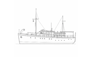 Architectural profile drawing of Chico