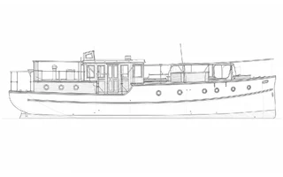 Architectural profile drawing of Dorian