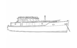 Architectural profile drawing of Elizabeth Green