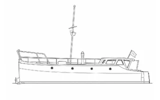 Architectural profile drawing of Elvin