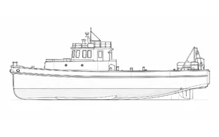 Architectural profile drawing of Folkestone Belle