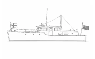 Architectural profile drawing of Gerfalcon