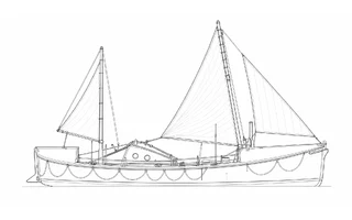 Architectural profile of GUIDE OF DUNKIRK ON826