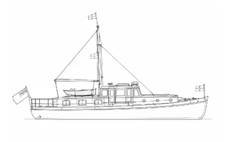 Architectural profile drawing of Hilfranor