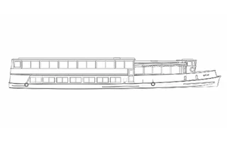 Architectural profile drawing of Hurlingham