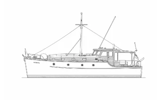 Architectural profile drawing of Kitty