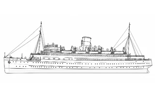 Architectural profile of LADY OF MANN