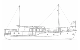 Architectural profile drawing of Lijns
