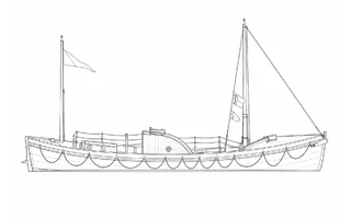Architectural profile drawing of Lucy Lavers ON832