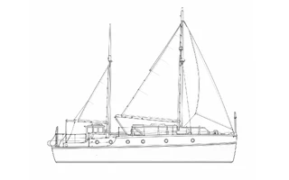 Architectural profile drawing of Lurline