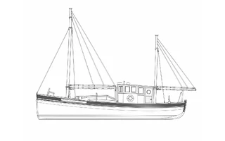 Architectural profile drawing of Maid Marion