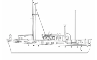Architectural profile drawing of Moiena