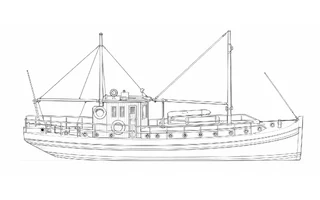 Architectural profile drawing of Omega