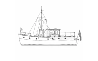 Architectural profile drawing of Papillon