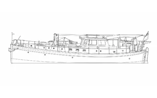 Architectural profile drawing of Prudential ON697