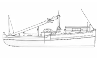 Architectural profile drawing of Resolute