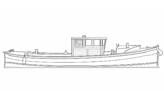 Architectural profile drawing of Salvor