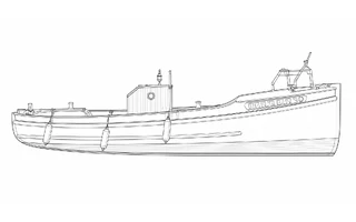 Architectural profile drawing of Silver Queen