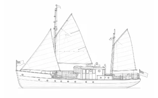 Architectural profile drawing of Skylark