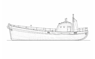 Architectural profile drawing of Thomas Kirk Wright ON811