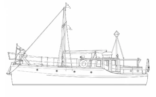 Architectural profile drawing of Wanda