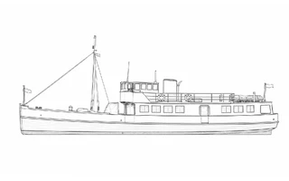 Architectural profile drawing of Watchful